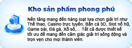 Kho sản phẩm phong phú