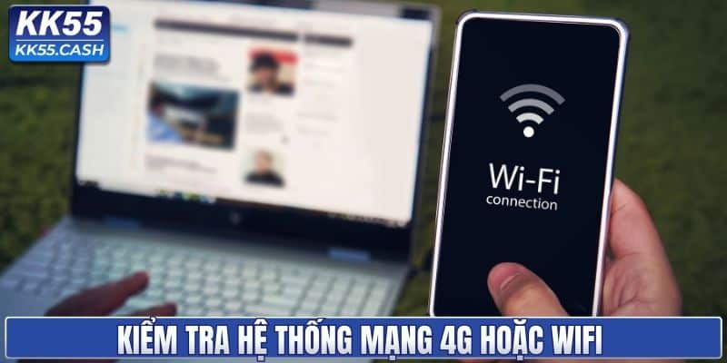Check lại hệ thống mạng 4g hoặc wifi